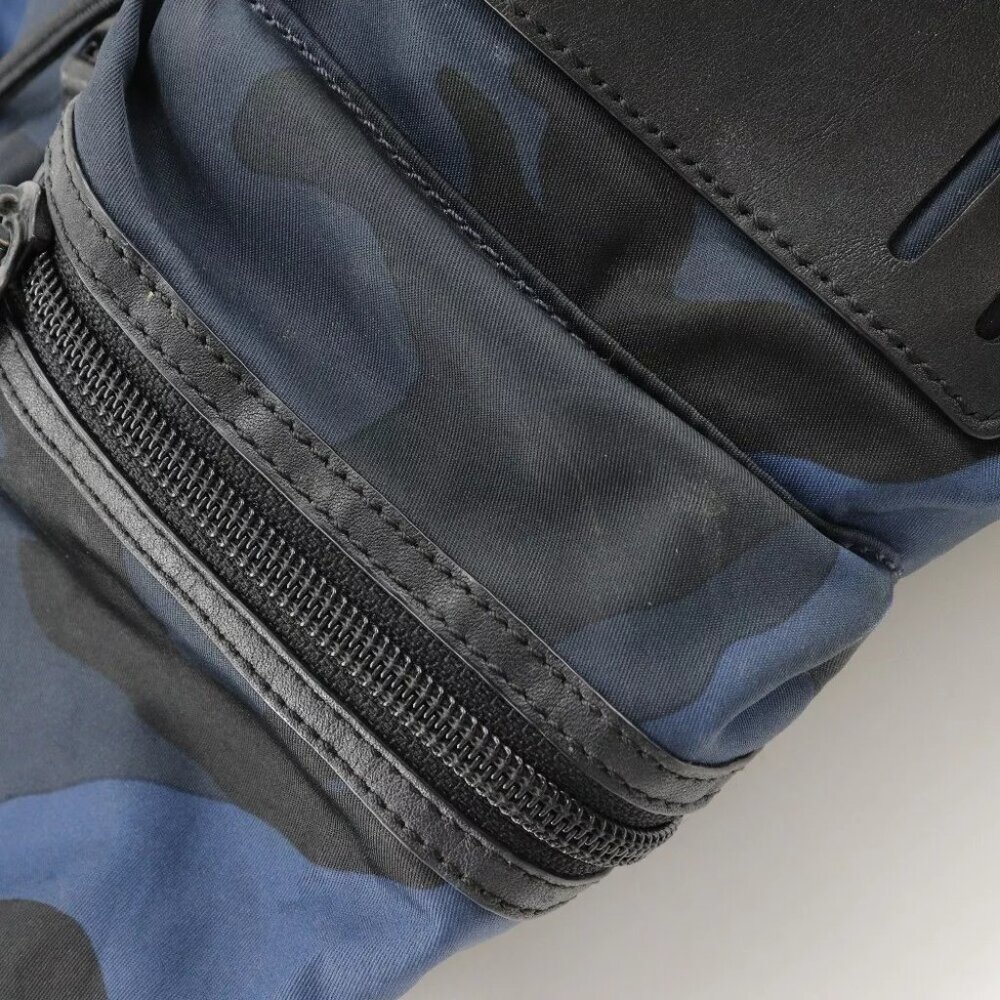 COACH Backpack Daypack camouflage Blue / black Nylon/Calfskin mens - Picture 8 of 12